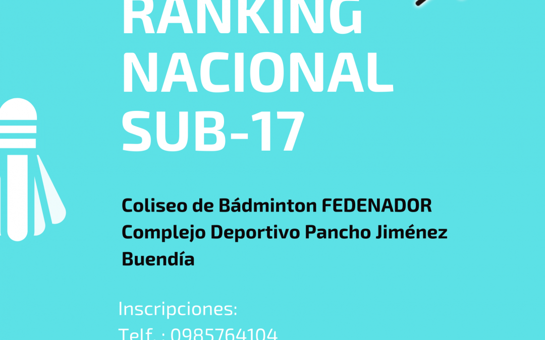 Ranking Nacional Sub 17